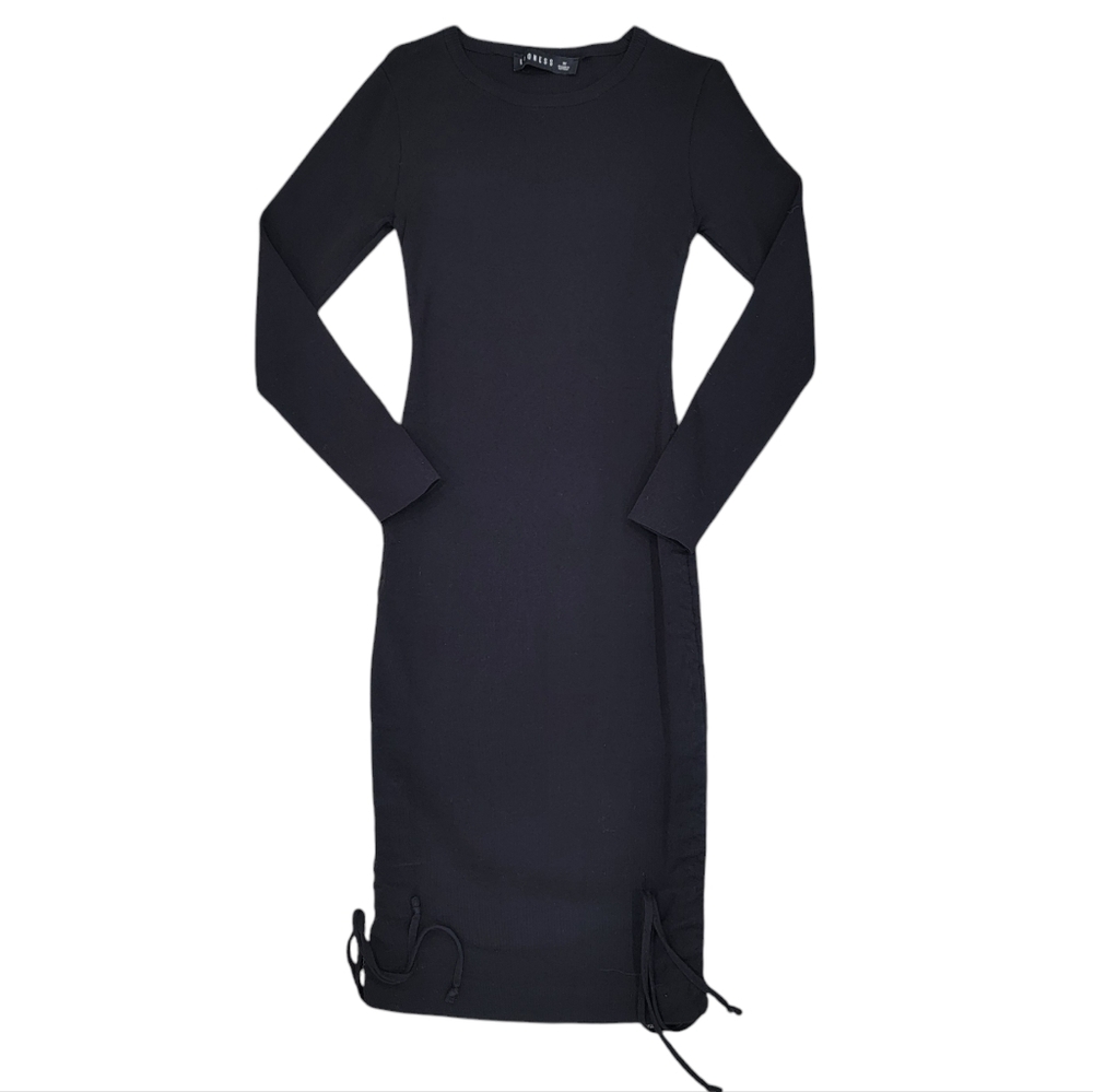 Lioness Black Military Minds Ruched Mini Dress Long Sleeve Bodycon Women… - Picture 16 of 17